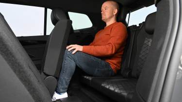 Alex Ingram sat in the Volkswagen Tayron